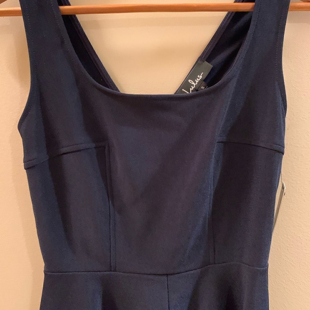 NWT Lulu’s Royal Blue Fit & Flare Dress - Picture 3 of 7